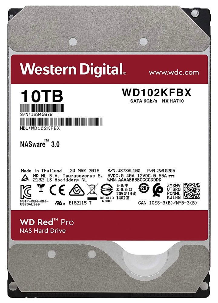 HDD 10TB WD102KFBX Red Pro 256MB SATAIII 7200rpm | PCV Computers, s.r.o.