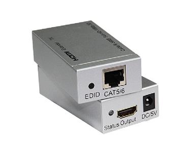 HDMI extender na 60m přes jeden kabel Cat5e/Cat6