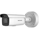 Hikvision 2MPix IP Bullet AcuSense kamera; IR 60m, Audio, Alarm, IK10, reproduktor, mikrofon, blikac