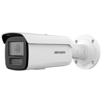 Hikvision 2MPix IP Bullet Hybrid ColorVu AcuSense kamera; LED/IR 60m, mikrofon, IK10