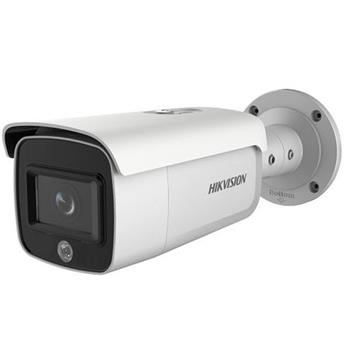 Hikvision 4MPix IP Bullet AcuSense kamera; IR 80m, blikac, zvukový Alarm