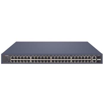 Hikvision DS-3E1552P-SI - Smart managed switch 48x Gb PoE + 2x Gb RJ45 + 2x SFP Uplink, 470W