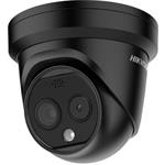 Hikvision IP Turret Termo optická kamera; objektiv 2,1mm, IR 15m, Audio, Alarm, blikac; černá