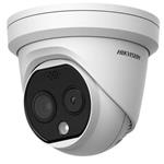 Hikvision IP Turret Termo optická kamera; objektiv 2,1mm, IR 15m, Audio, Alarm, blikac