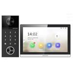 Hikvision KIT IP videotelefonu, dverří stanice + bytový monitor, 2x zdroj, MicroSD karta