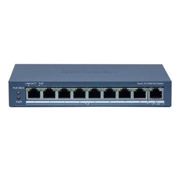 Hikvision Smart managed switch 8x 100TX PoE + 1x Gb uplink, 110W, Super PoE