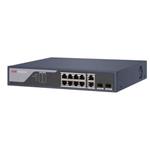 Hikvision Smart  managed switch 8x100TX PoE + 2x Gb SFP Uplink, 125W, Super PoE - dosah až 300m