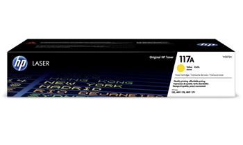 HP toner 117A (žlutý, 700str.) pro HP Color Laser 150a, 150nw, HP Color Laser MFP 178nw, 179fnw