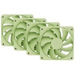 HYTE ventilátor 120mm PWM / barva Matcha Milk / 1500rpm / 72CFM / ABS / 4-pin / sada 4x ventilátor