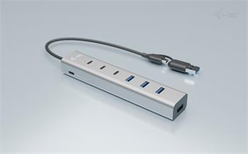 i-tec USB-C/USB-A Charging Metal HUB 7 Port (3x USB-C, 4x USB-A)