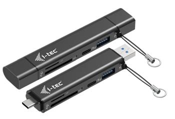 i-tec USB-C/USB-A Dongle SD, TF and 2x USB (1x USB-A, 1x USB-C)