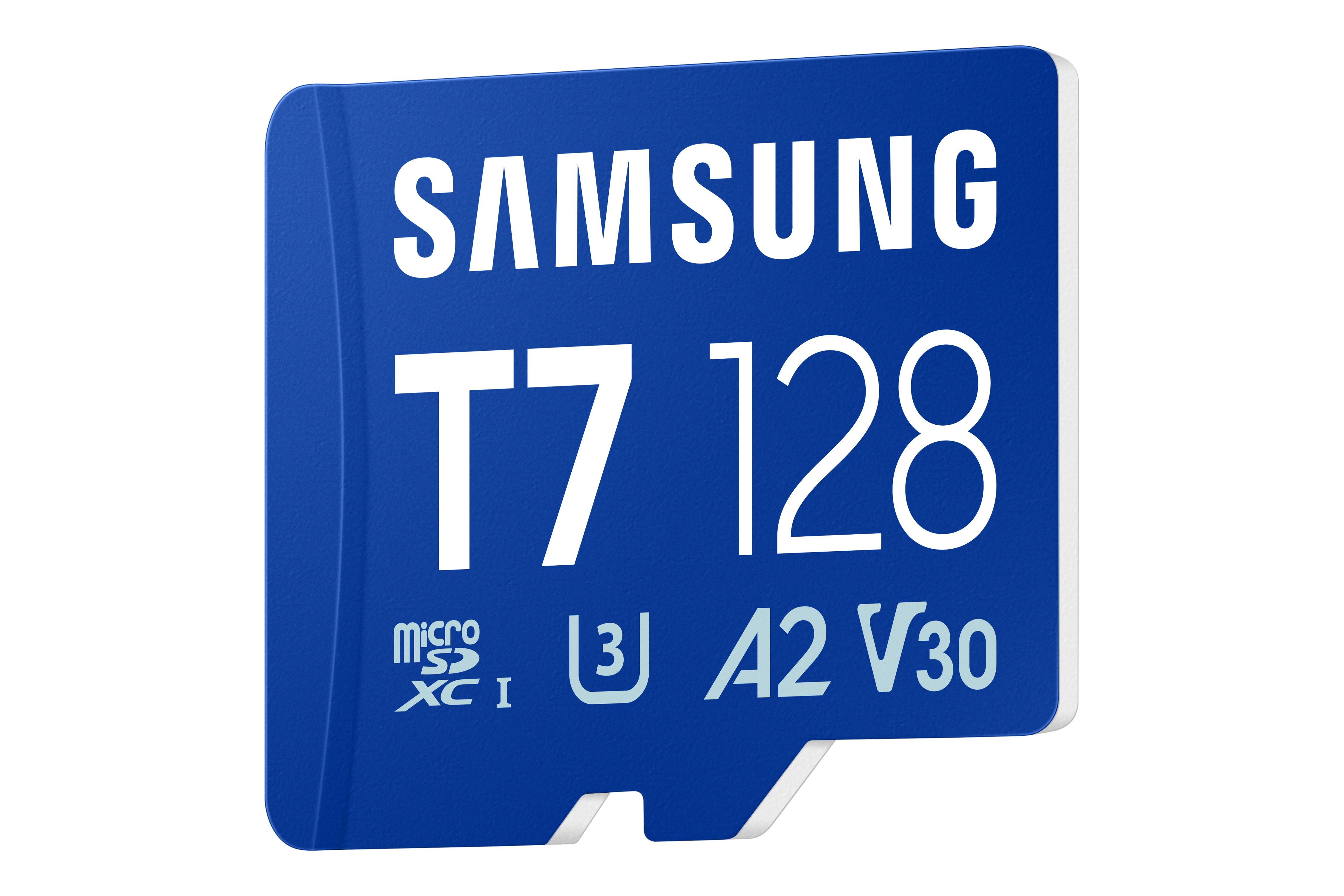 Samsung T7/Micro SDXC/128GB/UHS-I U3 / Class 10/Modrá
