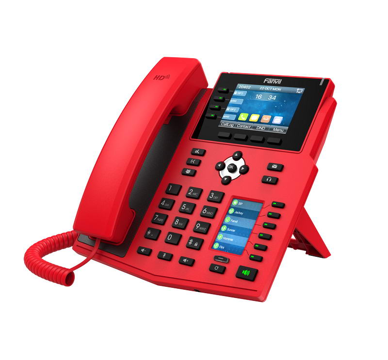 Fanvil X5U-R SIP telefon červený