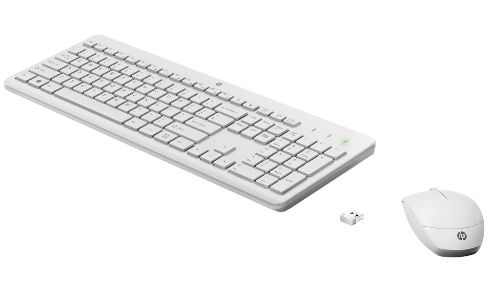 HP 230 klávesnica a myš/bezdrôtová/white