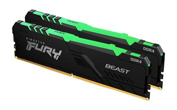 Kingston FURY Beast/DDR4/64GB/3600MHz/CL18/2x32GB/RGB/Black
