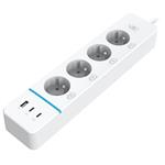 IMMAX NEO LITE SMART chytrý prodlužovací přívod/ 4x FR zásuvka/ 1x USB/ 2x USB-C/ Power delivery/ Wi-Fi/ bílý/ TUYA