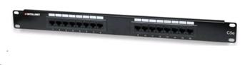 Intellinet Patch Panel 19" Cat5e 16-port 1U black