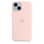 iPhone 14 Silicone Case with MS - Chalk Pink / SK
