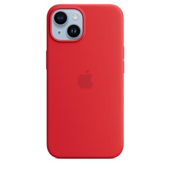 iPhone 14 Silicone Case with MS - (P)RED / SK