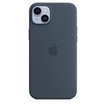 iPhone 14+ Silicone Case with MS - Storm Blue / SK