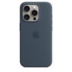 iPhone 15 Pro Silicone Case with MS - Storm Blue