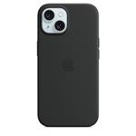 iPhone 15 + Silicone Case with MS - Black / SK