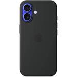 iPhone 16 Plus Silicone Case with MS - Black / SK