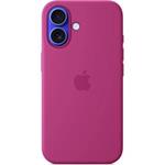 iPhone 16 Silicone Case with MS - Fuchsia / SK