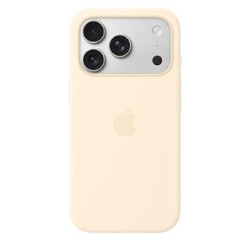 iPhone 17 Pro Silicone Case with MS – Vanilla / SK