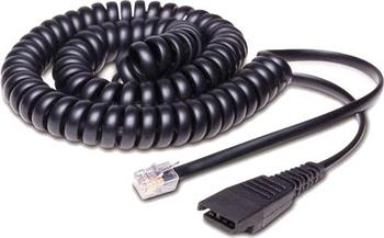 Jabra QD-RJ10, 0,5-2m, coiled