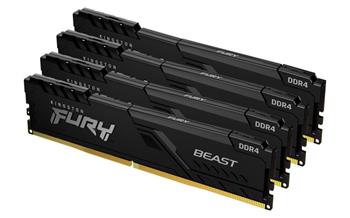 KINGSTON 32GB 3600MT/s DDR4 CL17 DIMM (Kit of 4) FURY Beast Black