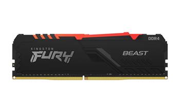 Kingston FURY Beast/DDR4/16GB/3600MHz/CL18/1x16GB/RGB/Black