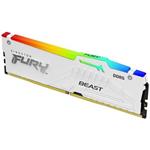 Kingston FURY Beast/DDR5/16GB/6400MHz/CL32/1x16GB/RGB/White