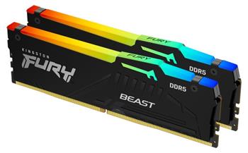 Kingston FURY Beast/DDR5/32GB/6800MHz/CL34/2x16GB/RGB/Black