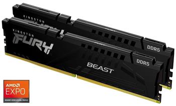 Kingston FURY Beast EXPO/DDR5/16GB/5200MHz/CL36/2x8GB/Black