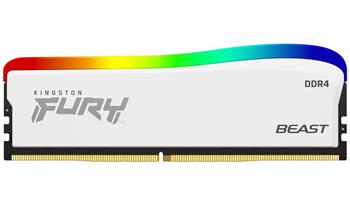 KINGSTON FURY Beast RGB 16GB DDR4 3200MT/s / CL16 / DIMM / Bílá