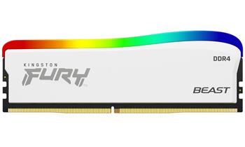 KINGSTON FURY Beast RGB 16GB DDR4 3600MT/s / CL18 / DIMM / Bílá