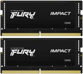 Kingston FURY Impact/SO-DIMM DDR5/16GB/4800MHz/CL38/2x8GB/Black