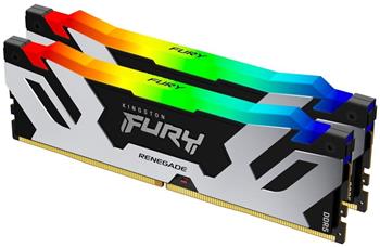 KINGSTON FURY Renegade Silver RGB XMP 48GB DDR5 7200 MT/s / DIMM / CL38 / KIT 2x 24GB