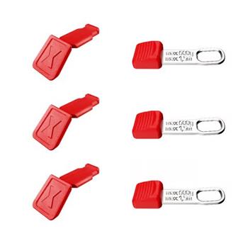 Knipex, 00 63 06 TCR, CC a TT klipy (červené, po 3 ks)