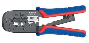 Knipex, 97 51 10, Lisovací kleště pro konektory RJ10,11,12,45