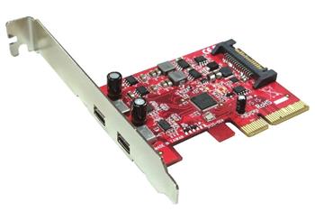 Kouwell řadič UB-135-2 / 2x USB3.1 Type-C / PCIe Gen3 /