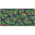 Krux podložka na stůl Space City MAX / 60x120 cm / voděodolná / design dětské město