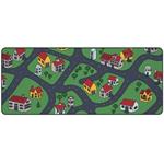 Krux podložka na stůl Space City XXL / 40x97 cm / voděodolná / design dětské město