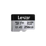 Lexar 256GB H-P Silver Plus microSDXC s adp C10 A2
