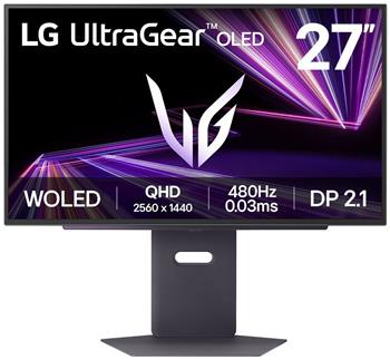 LG monitor 27GX790A-B 27" OLED/2560x1440/0,03ms/16:9/480Hz/4-pole HP/ HDMI / DP / USB/G-SYNC/ VESA