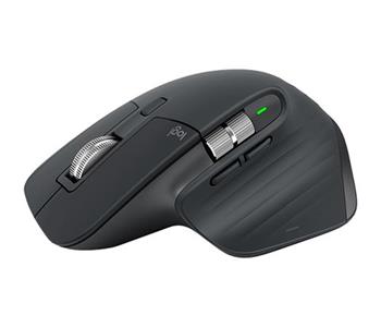 Logitech bezdrátová myš MX Master 3s - USB-C/ 8000dpi/ Logitech Flow/Bolt/7 tlačítek/tichá - Graphite