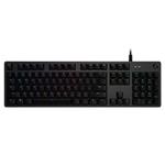 Logitech herní klávesnice G512 LIGHTSYNC RGB/ mechanická/ GX Brown/ USB/ US layout/ Carbon