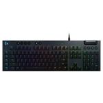 Logitech herní klávesnice G815 LIGHTSYNC RGB/ mechanická/ drátová/ GL taktilní/ USB/ UK layout/ Carbon