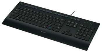 Logitech K280e/Drátová USB/US-Layout/Černá